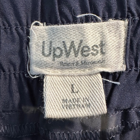 UpWest Split-Leg Pants - Navy Blue, Size Large - Picture 2 of 6